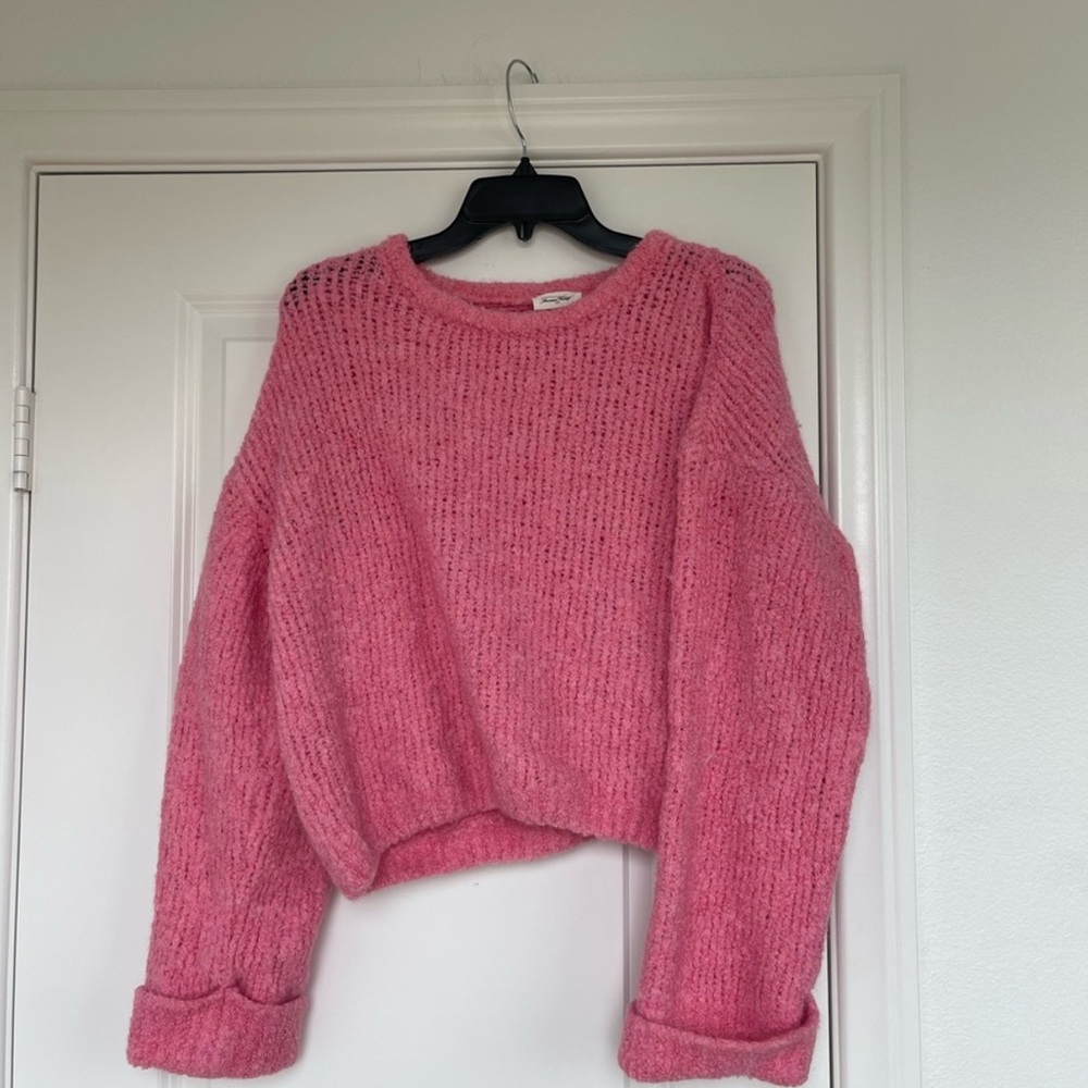 American Vintage Pink Knit Cardigan